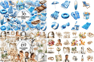 Beach Clipart Png Mega Bundle Graphic by Markicha Art · Creative Fabrica