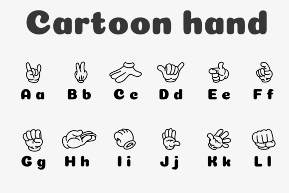 Cartoon Hand Font - Preview 1