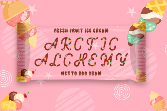 Coral Cascade Font PNG with transparent background - Preview 5