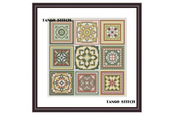 Crochet Squares Motifs Cross Stitch Art