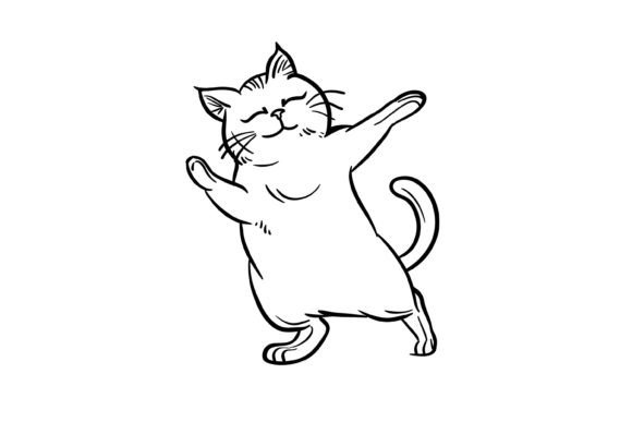 Cute Dancing Animal Coloring Page