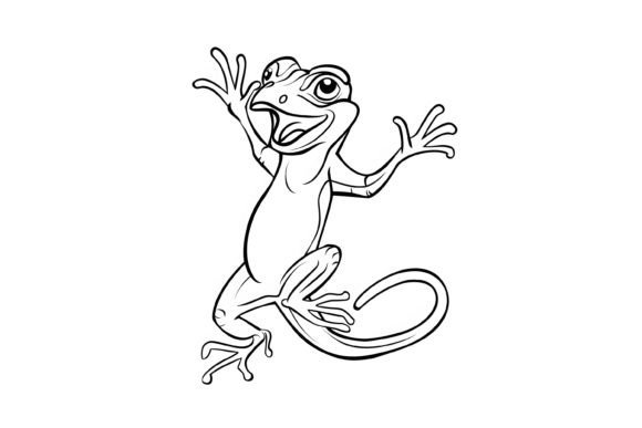 Cute Dancing Animal Coloring Page