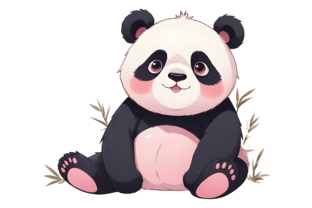 Cute Panda PNG 10 Graphic by yaseenbaigart · Creative Fabrica