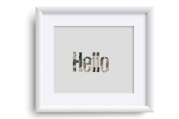 Desert Fatigue Font PNG with transparent background - Preview 5
