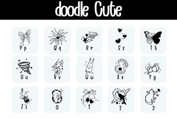 Doodle Cute Font - Preview 2