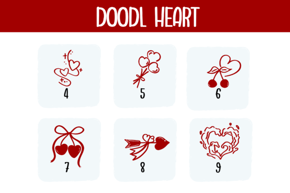 Doodle Heart Font - Preview 3