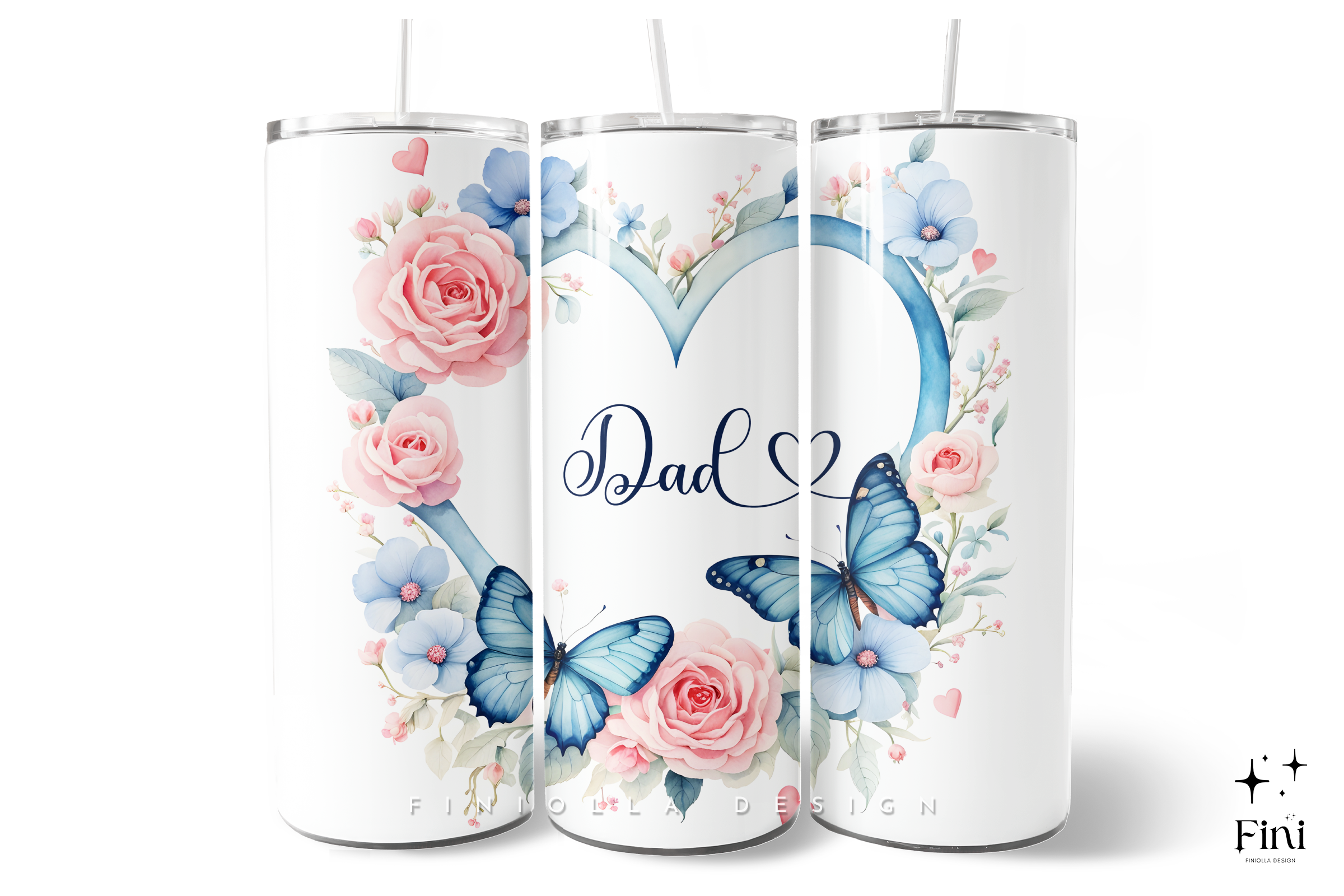 Fathers Day Tumbler Wrap Dad PNG Graphic by Finiolla Design · Creative ...
