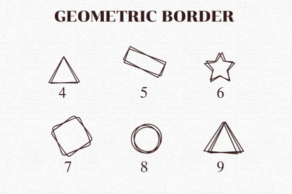 Geometric Border Font - Preview 3