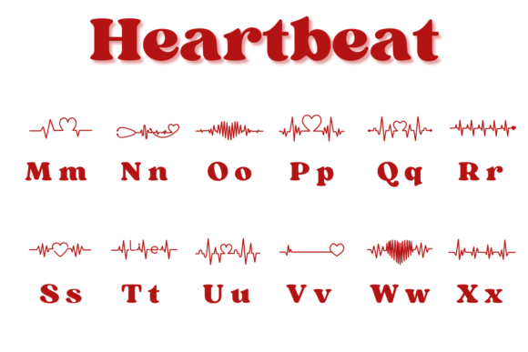 Heartbeat Font - Preview 2