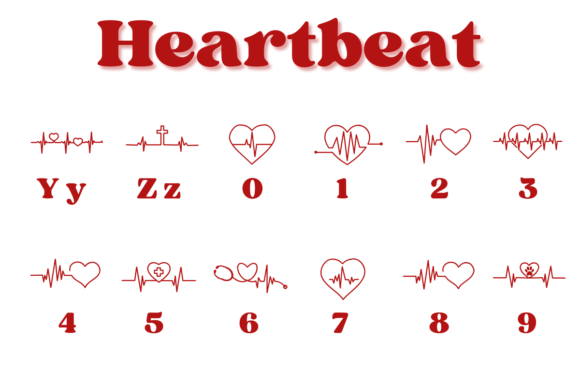 Heartbeat Font - Preview 3