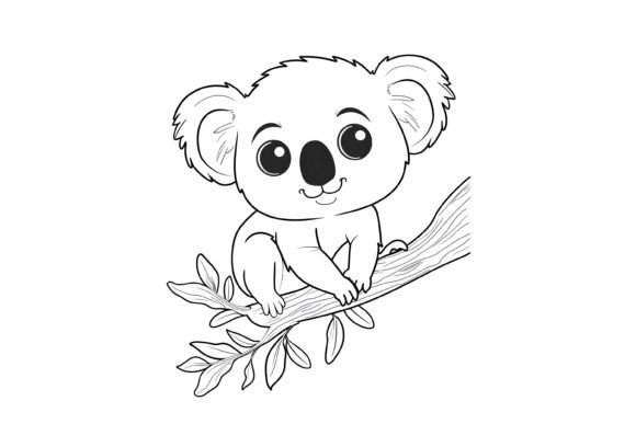 Koala Coloring Page for Kids