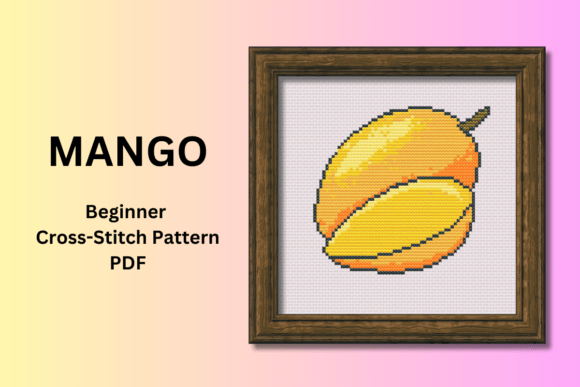 Mango Beginner Cross Stitch Pattern