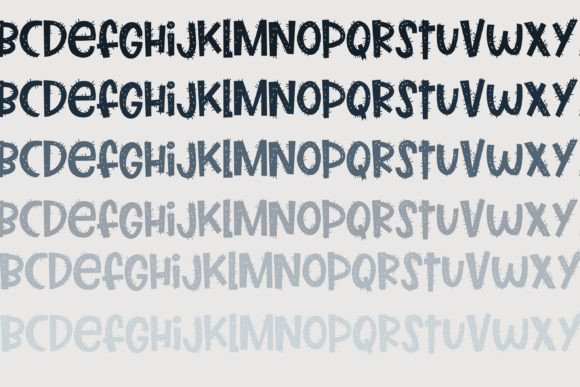Marshberry Hairy Font PNG with transparent background - Preview 5