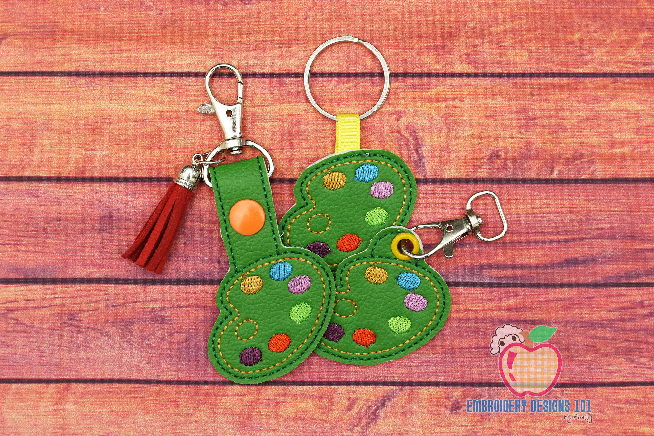 Paint Palette in the Hoop Keyfob