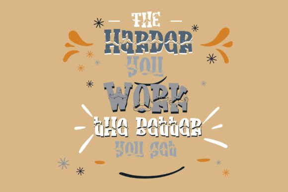 Pardner Stache Font PNG with transparent background - Preview 4