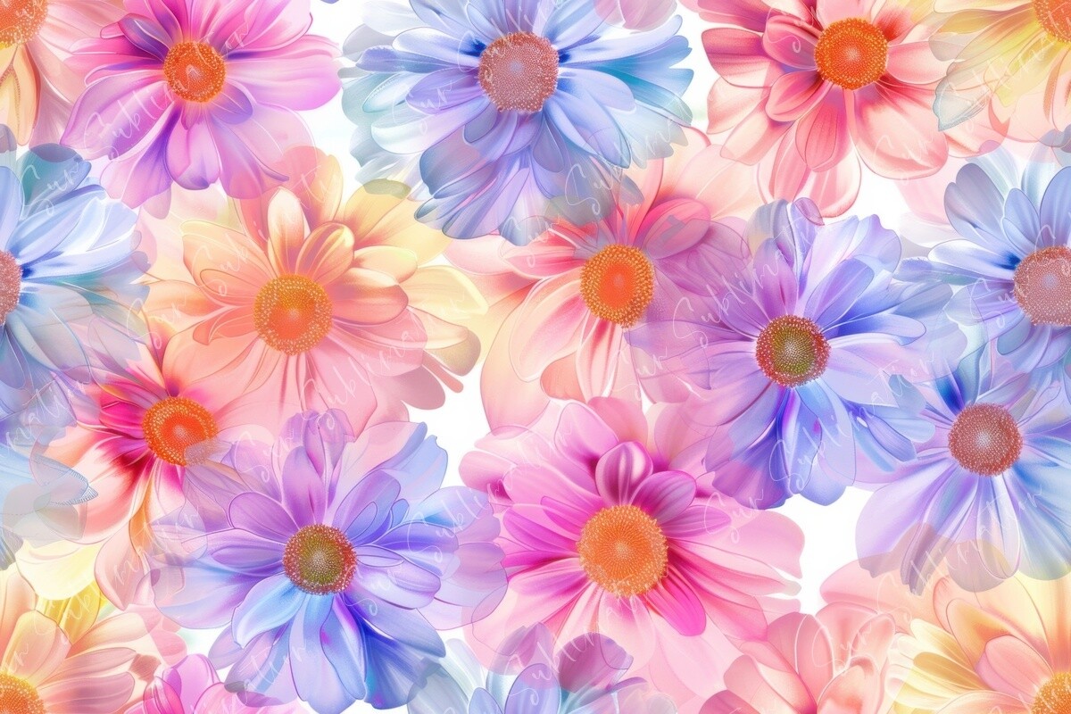 Colorful Floral Burst Seamless Pattern Graphic by Sun Sublimation ...