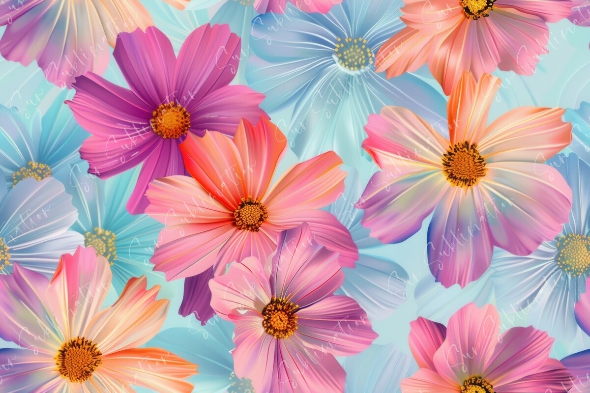 Colorful Floral Seamless Pattern Graphic by Sun Sublimation · Creative ...
