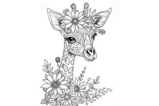 Cute Zoo Animals Coloring Page Graphic by Forhadx5 · Creative Fabrica