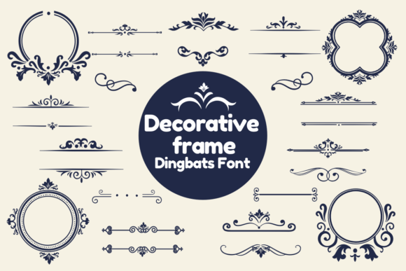 Preview of Decorative Frame dingbat font