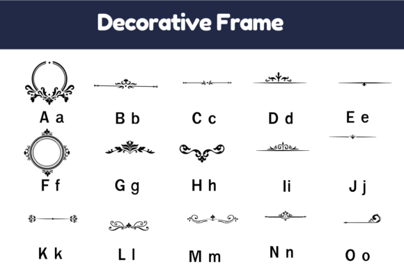Decorative Frame Font - Preview 1