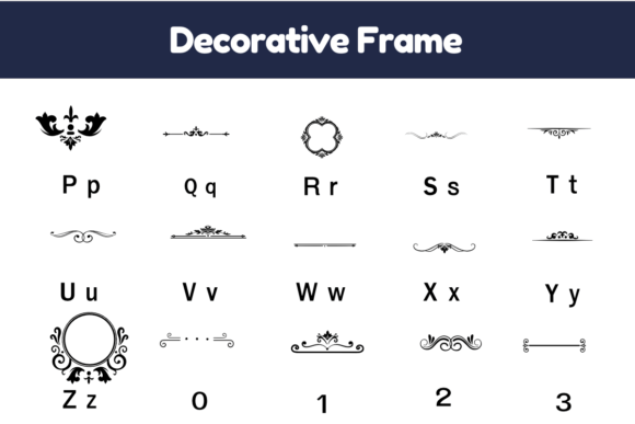 Decorative Frame Font - Preview 2