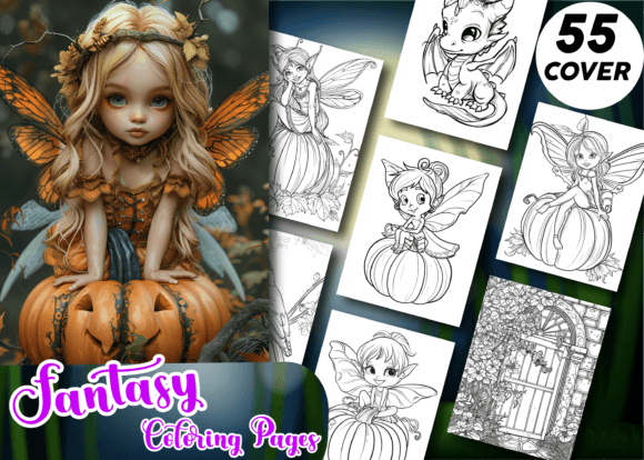 Fantasy Coloring Book for Kids