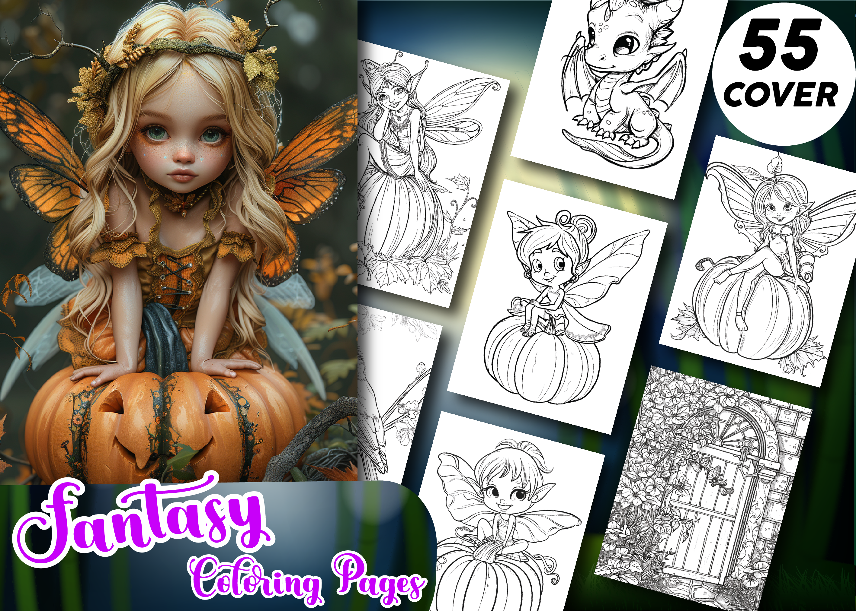Fantasy Coloring Book for Kids