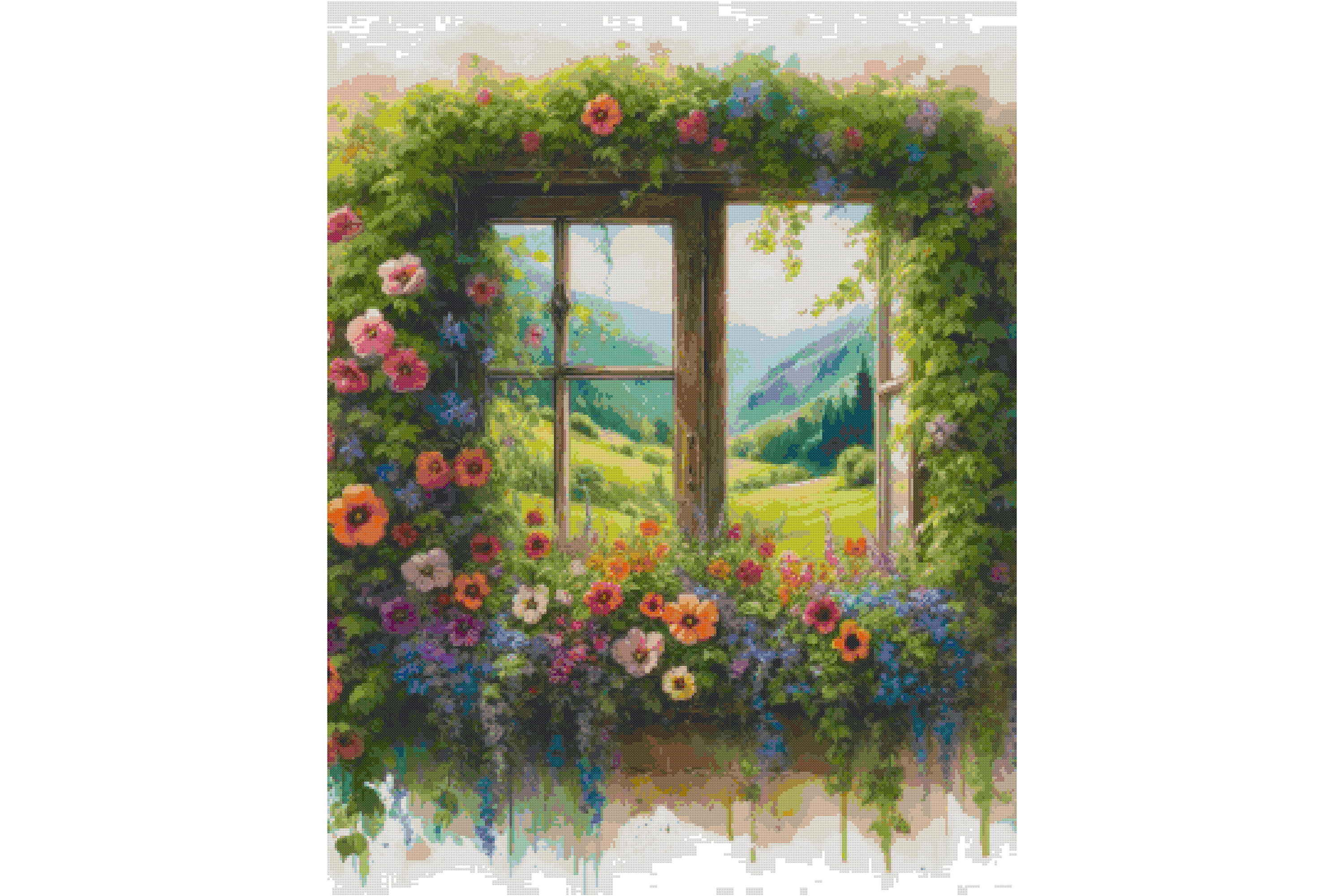 Flowers Counted Cross Stitch Patterns