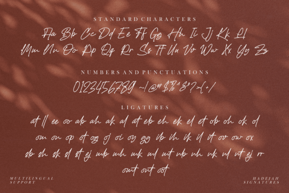 Hadejah Signature Font - Preview 4