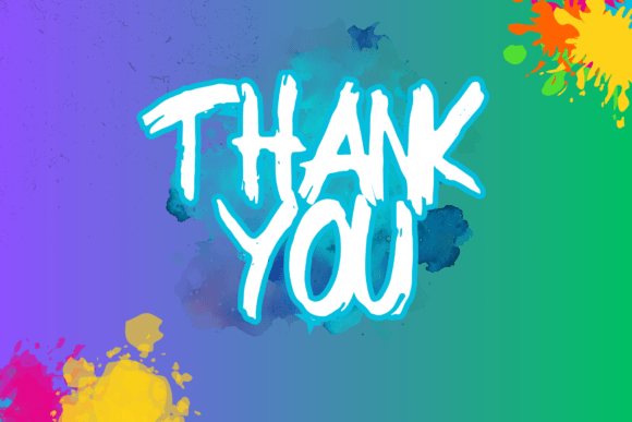Ink Streak Font PNG with transparent background - Preview 5