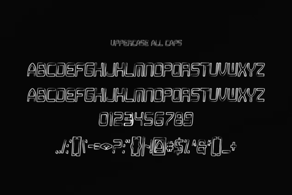 Jhankric Brush Font PNG with transparent background - Preview 2