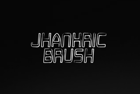 Jhankric Brush Font PNG with transparent background - Preview 3