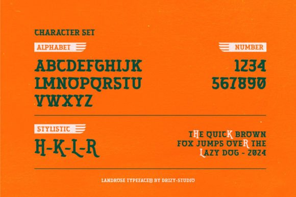 Landrose Font PNG with transparent background - Preview 2