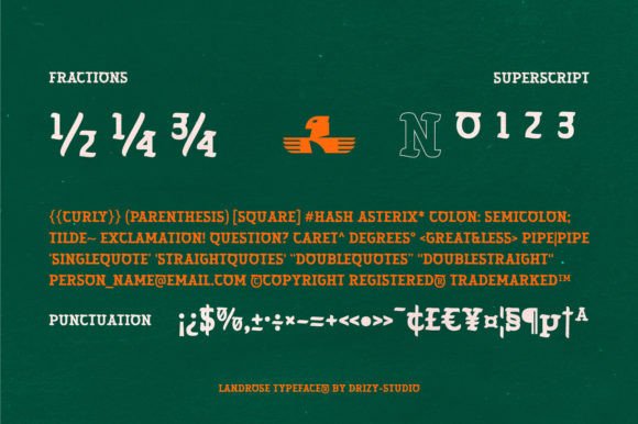 Landrose Font PNG with transparent background - Preview 3