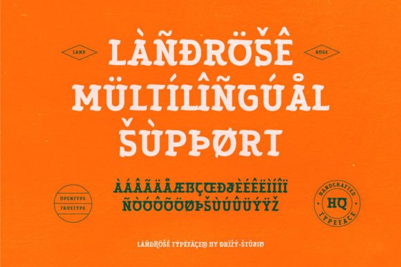Landrose Font PNG with transparent background - Preview 5