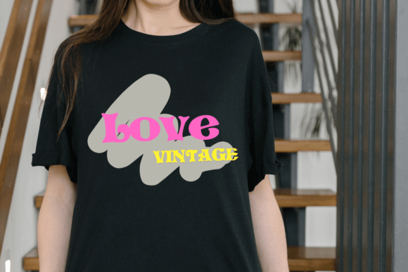 Love Vintage Font PNG with transparent background - Preview 3