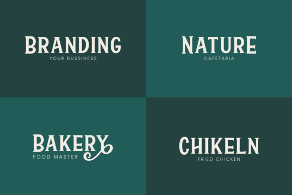 Modern Green Font PNG with transparent background - Preview 2