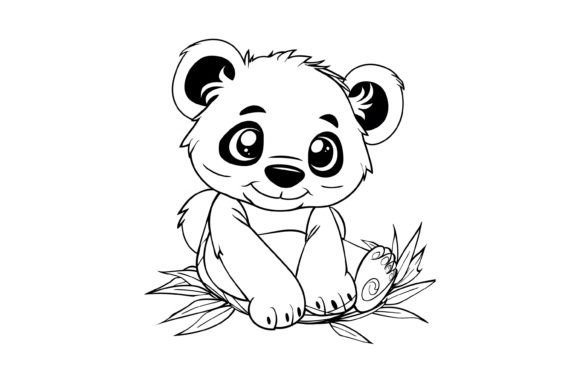 Panda Coloring Page for Kids