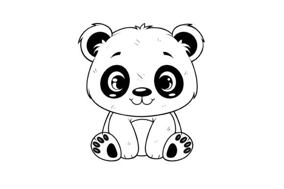 Panda Coloring Page for Kids
