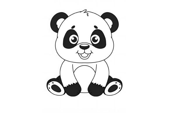 Panda Coloring Page for Kids