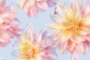 Pastel Flower Blossoms Seamless Pattern Graphic by Sun Sublimation ...