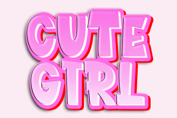 Pinky Girl Font PNG with transparent background - Preview 1