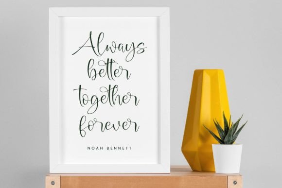 Romantic Matched Font PNG with transparent background - Preview 6