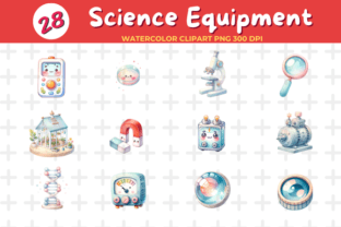 Science Lab Equipment Clip Art Graphic by Picmaster Studio · Creative ...