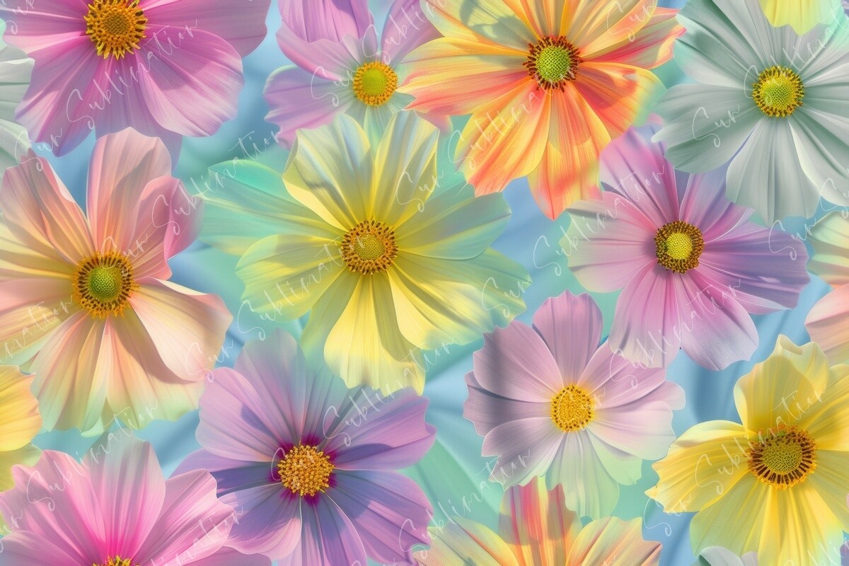 Vibrant Flower Seamless Pattern Graphic by Sun Sublimation · Creative ...