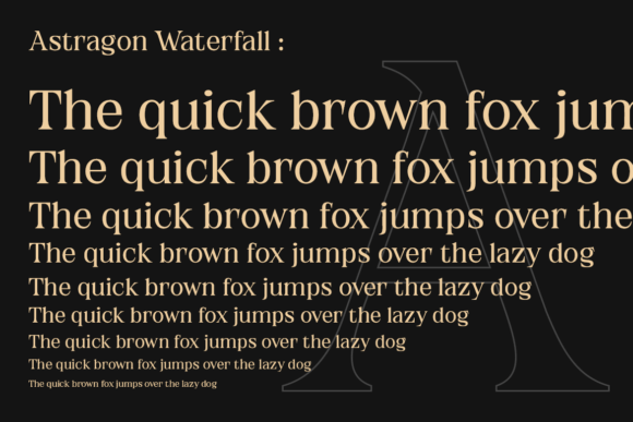 Astragon Font - Preview 1