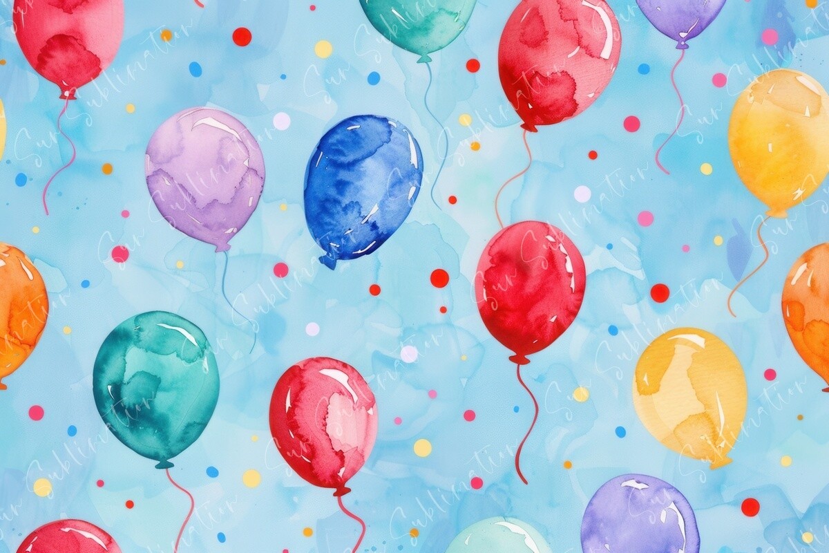 Colorful Balloon Pattern Colorful Balloon Pattern Graphic by Sun Sublimation · Creative Fabrica