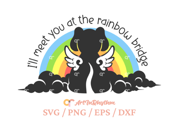 Dog Memorial Svg, Dog Pet Rainbow Bridge