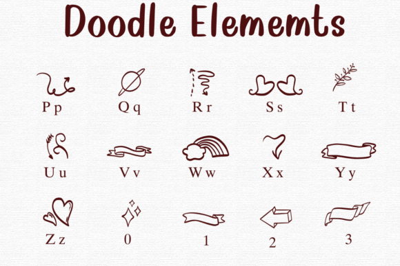 Doodle Elements Font - Preview 2