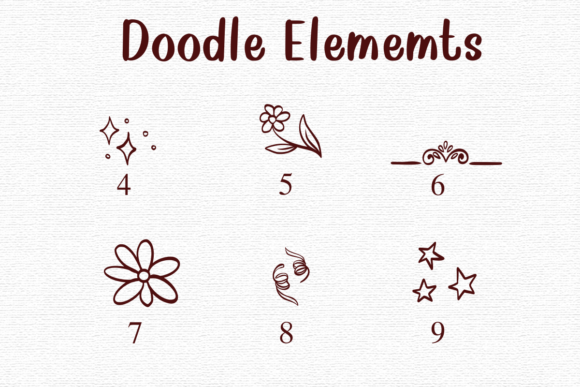 Doodle Elements Font - Preview 3